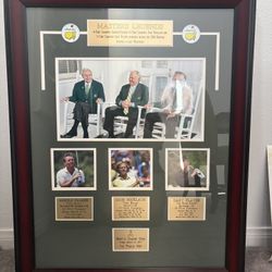 4set Of 4 Framed Golf Photos
