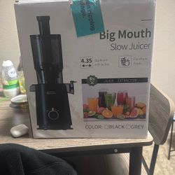 Big mouth, slow juicer