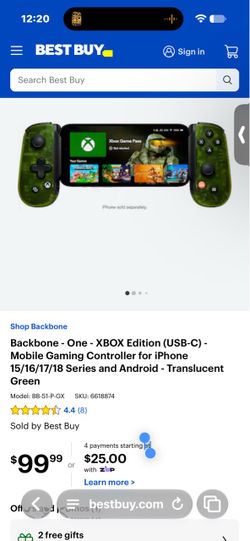 Backbone One Xbox Edition Mobile Gaming Controller