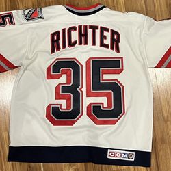 New York Rangers White Lady Liberty Mike Richter Jersey for Sale