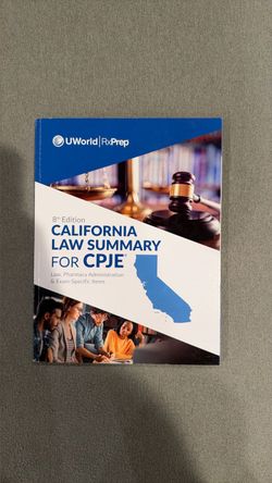 UWorld CPJE 2026 study guide