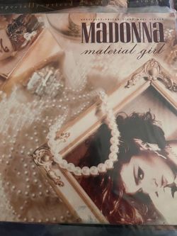 Madonna record  side A.material girl song side B. Pretender LP version