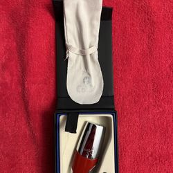 COLIBRI JET SINGLE FLAME RED RUBBER & SATIN CHROME LIGHTER