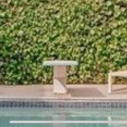 Set Of 4 White Lounge Pool Chairs