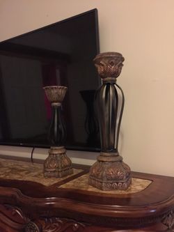 BEAUTIFUL LARGE CANDLE HOLDERS