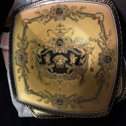 Royalty Porcelain Fancy Square Greek Serving Plates European Design 