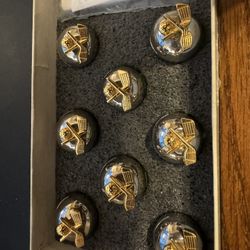 Golf Place Card Holders (Gold On Rhodium) 