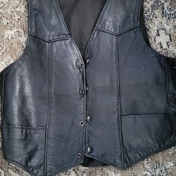 Women's Leather Vest 