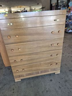 Dresser As Is Wood all Drawers work