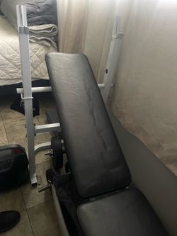 Incline bench press + bar