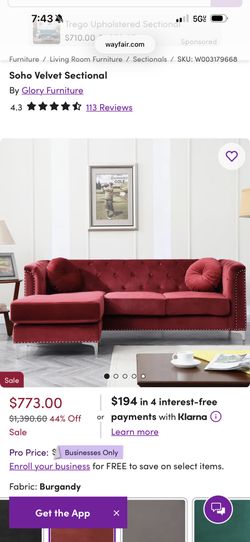 Velvet Sofa
