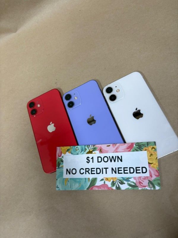Apple IPhone 12 Mini 5G - Only $1 Today Pay The Rest Later!