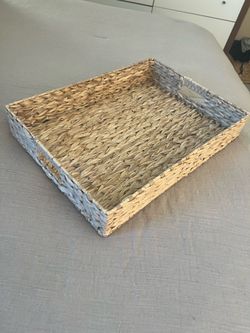 Flat seagrass basket