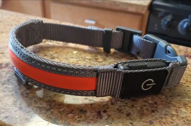 Rechargeable safety small dog collar
