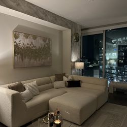 CREAM NEUTRAL Couch For SALE 