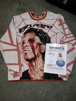 Very Rare Young Thug White Web Crewneck