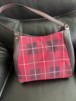 Kate Spade Buffalo Check Christmas Handbag
