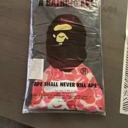 Pink Camo Ape Head Bape Tee