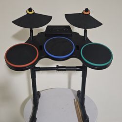 Guitar Hero Redoctane Sony PS3 wireless drum set 95481.805 With Pedal No Dungle