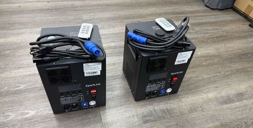 Cold Spark Fountain Machines (Pair) - Wedding & DJ Special Effects