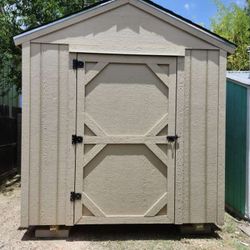8×10 Gable Shed With Window And 2 Shelves
