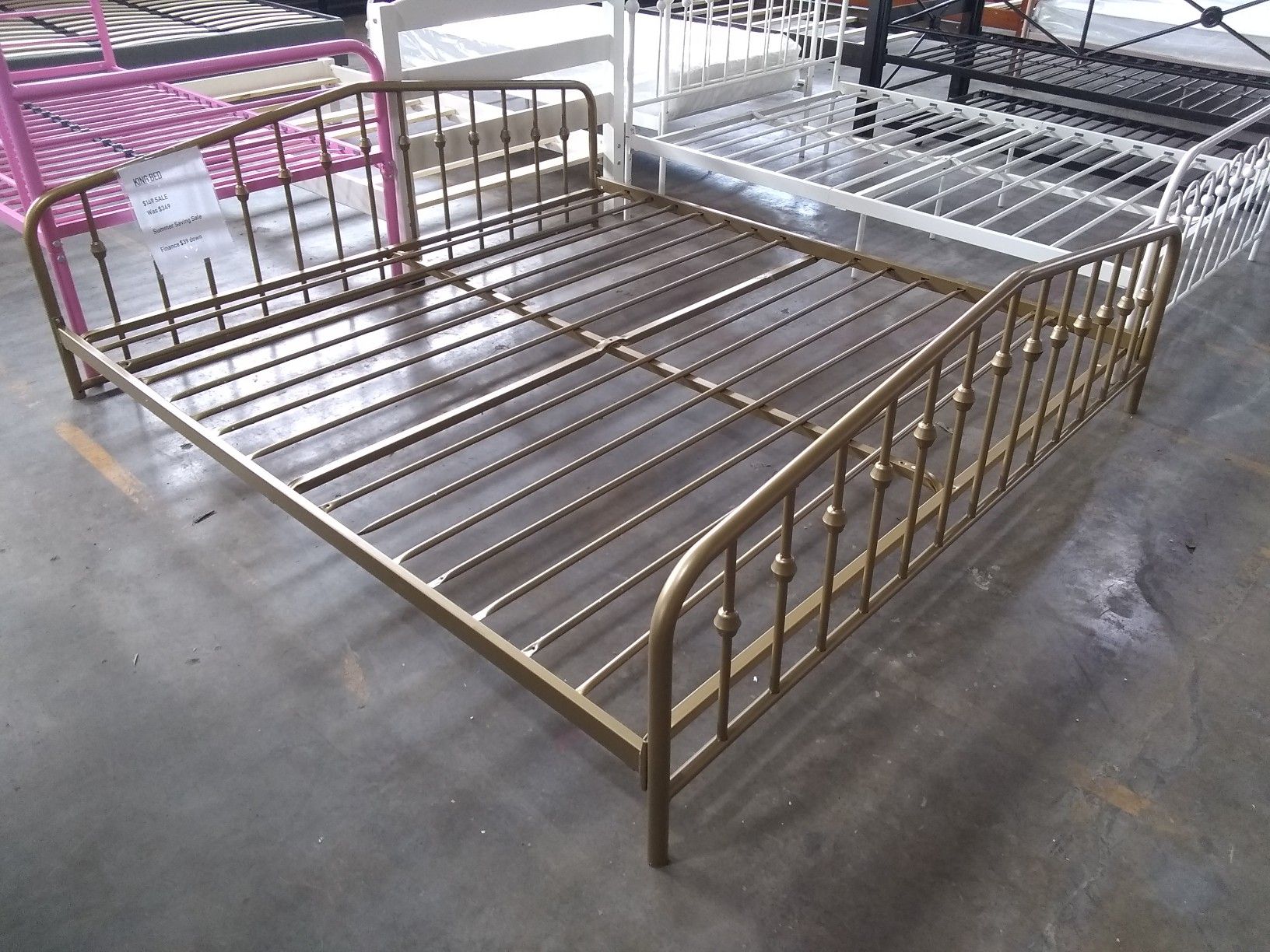 King bed frame $75 sale Tuesday 😎 2759 Irving Blvd Dallas 75207😎