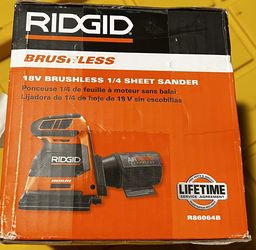 Ridgid 18v Brushless 1/4 Sheet Sander