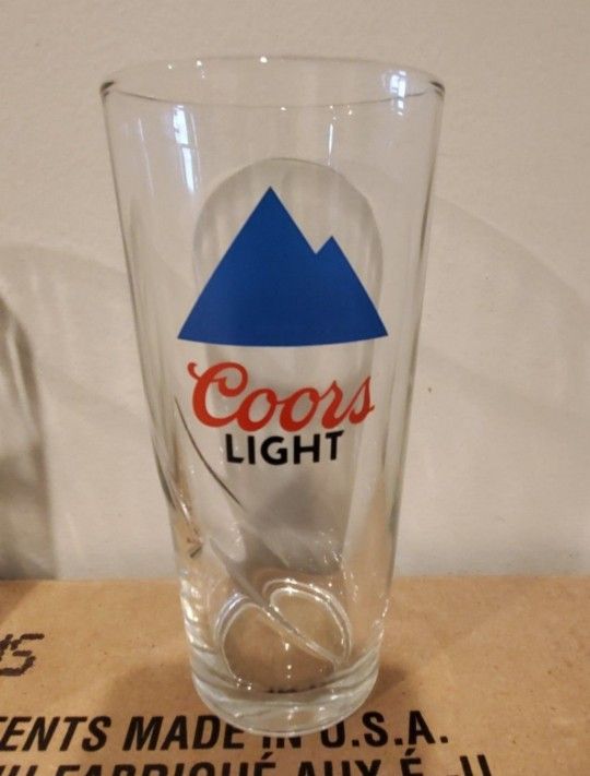 24 COORS LIGHT 16oz PINT GLASSES 