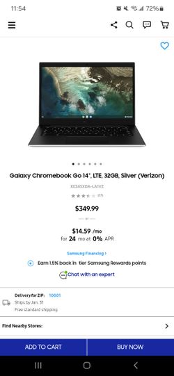 Galaxy Chrome book Go 32GB 14in Silver Brand New