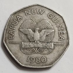1980 New Guinea 50 Cents Coin