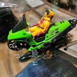 M. A. S. K  Condor Brad Turner Figure And Motorcycle, Helicopter, Snow Mobile Vintage 