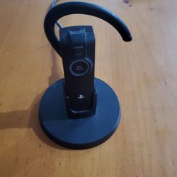 Playstation Bluetooth Headset With Base And Cord