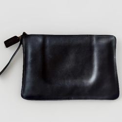 Rare 70s COACH Bonnie Cashin NYC Leather Portfolio Wristlet Slim Clutch 13"x 9"