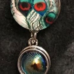 Silver Peacock Necklace