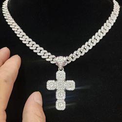 Iced Out Cross Necklace 