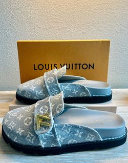 LV Slides in Grey Monogram