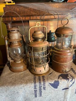 Vintage Kerosene Marine Lamps