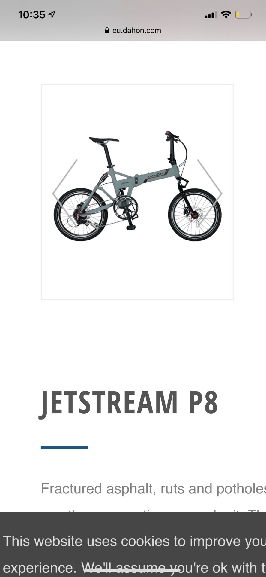 Dahon air jet stream folding bike