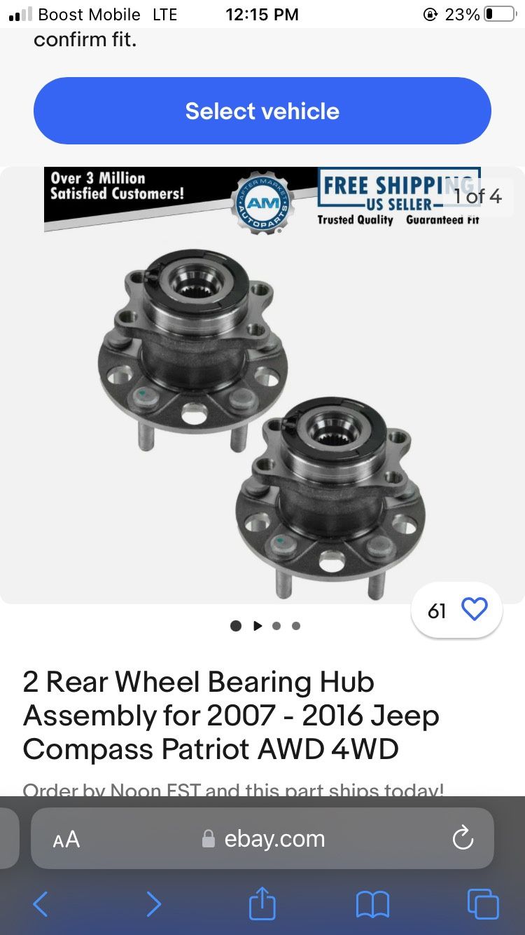 Rear Wheel Bearing Assembly
