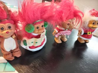 Perfect Condition  Vintage 4 Russ Trolls..all Together..collection  5 Inches ..collection 