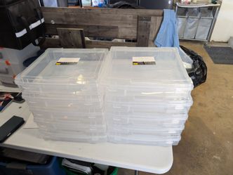 10 Clear Scrapbook/Craft Storage Cases – 12x12