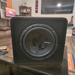 Like New 12inch Memphis PRX 1000Watt Peak Selectable Ohms 1, 2 Or 4Ohm   