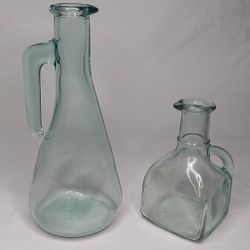 Vintage VE Vetreria Italian Glass Lot of 2 Decanters