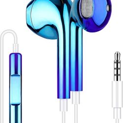 Wired Earbuds with Mic,Earbuds Wired with 3.5 Mm Headphone Plug