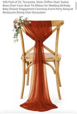 Terracotta Chair Sashes