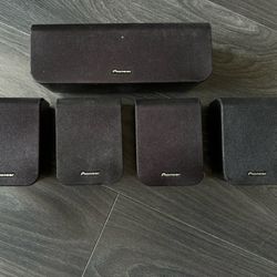 Pioneer Center,  Front, Surround Speakers (5) Pieces 