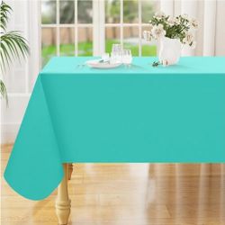 NEW Rectangle Table Cloth 60x120 Inch, Waterproof Wipeable Vinyl Tablecloths Protector