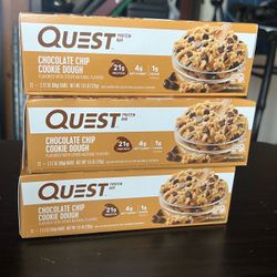 QUEST Protein Bars 36ct Cookie Dough 3 Boxes