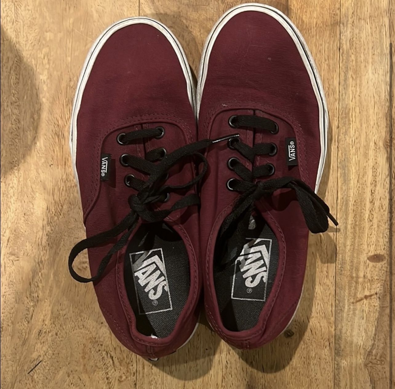 Burgundy Vans
