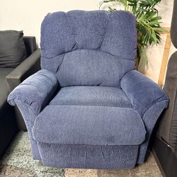 Recliner Blue Rocking Chair 